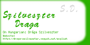 szilveszter draga business card